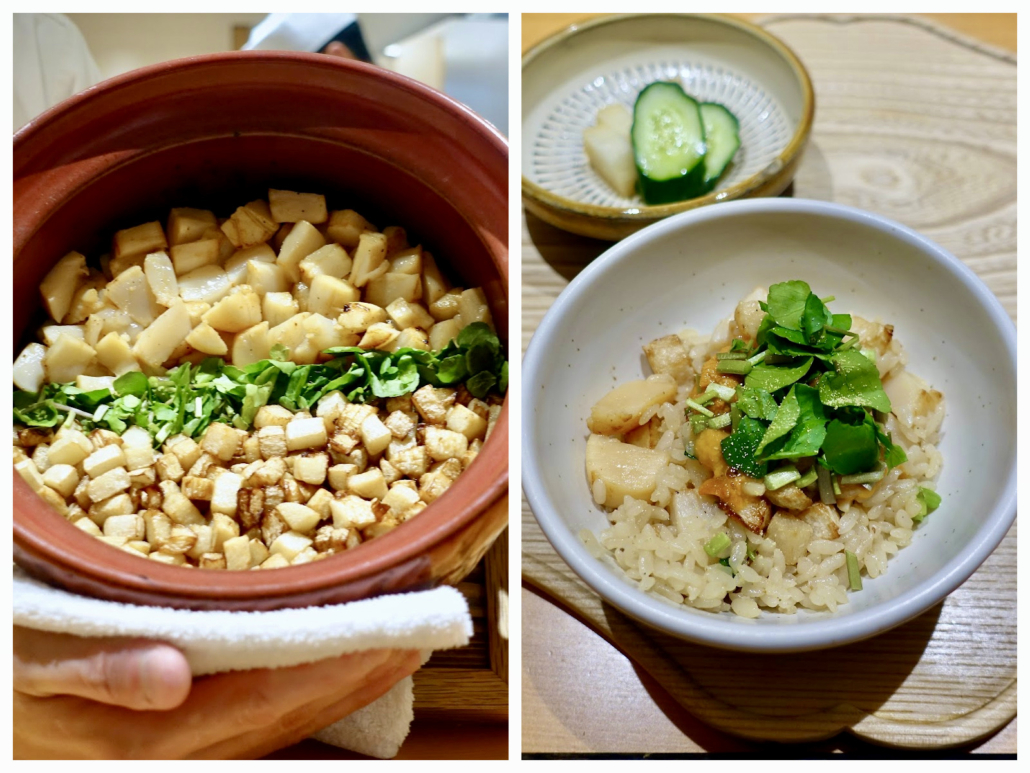 scallop kamameshi at Sho Kaohsiung/Taiwan scallop kamameshi at Sho Kaohsiung/Taiwan - fine dining restaurants Taiwan