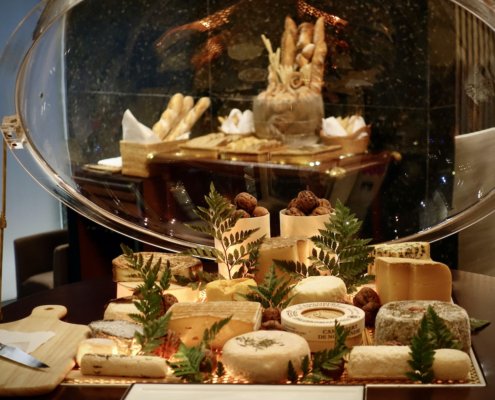 cheese selection at Restaurant Les Amis Singapore - Asia's 50 Best Restaurants